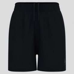 Spodenki damskie Odlo ESSENTIAL 4 INCH Short. Czarne szorty damskie ODLO, bez wzorów, sportowe. Za 199.99 zł.