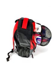 Torba sportowa ekologiczna Pelota - wodoodporna - czerwono-czarna. Czarne torby sportowe męskie POWER SHOT, bez wzorów, z materiału, duże. Za 137.56 zł.
