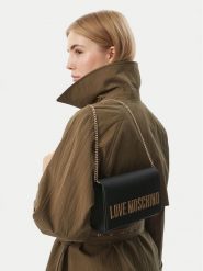 LOVE MOSCHINO Torebka JC4103PP0PKD0000 Czarny. Czarne torebki wizytowe damskie Love Moschino, bez wzorów, ze skóry, bez dodatków. Za 699.99 zł.