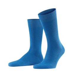 Skarpety Falke Sensitive London. Niebieskie skarpety męskie Falke, bez wzorów, z bawełny. Za 119.50 zł.
