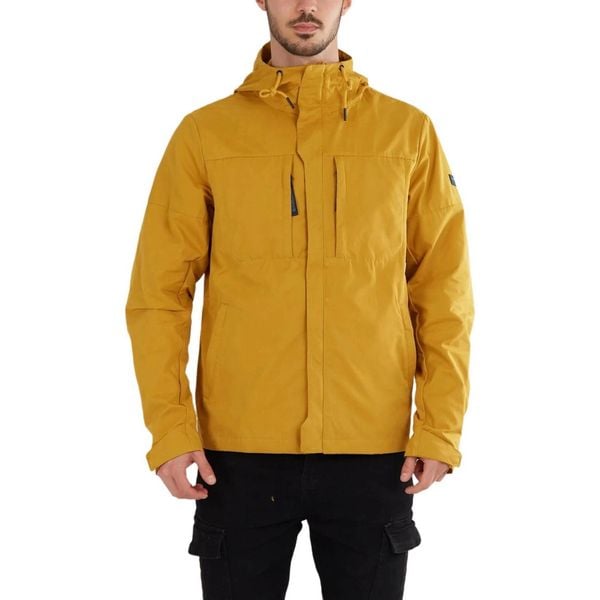 Kurtka turystyczna męska Fundango Managa przejściowa. Żółte kurtki męskie FUNDANGO, m, bez wzorów, z bawełny, sportowe, bez kaptura. Za 419.90 zł.