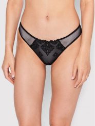 Chantelle Stringi Champs Elysées C26090 Czarny. Czarne majtki damskie Chantelle, z syntetyku. Za 129.99 zł.