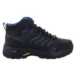 Buty trekkingowe męskie SKECHERS Arch Fit Dawson Raveno. Czarne trekkingi męskie Skechers, z syntetyku, bez zapięcia. Za 399.99 zł.