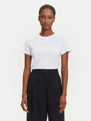 HUGO T-Shirt Deloris 50532137 Biały Regular Fit. Białe t-shirty damskie Hugo, xs, bez wzorów, z bawełny, bez kołnierzyka, bez ramiączek. Za 249.99 zł.