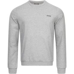 Męski sweatshirt Jeep L - Wygodny i stylowy z bawełny. Bluzy męskie Jeep, l, bez wzorów, z bawełny, eleganckie, bez ramiączek, bez kaptura. Za 207.99 zł.