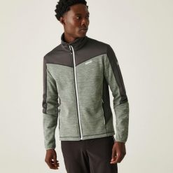 Highton IV męska bluza. Zielone bluzy sportowe męskie Regatta, m, bez wzorów, z polaru, bez kaptura, trekkingowe. W wyprzedaży za 119.99 zł.