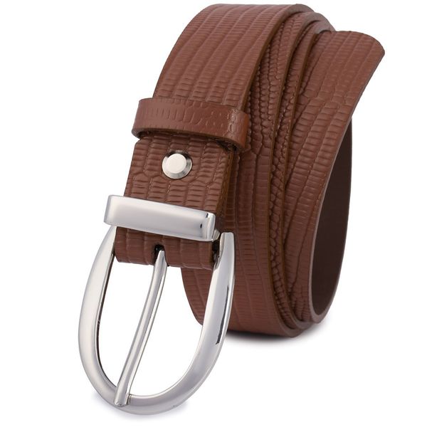 Pasek skórzany BELTIMORE r.80-95 cm D90 brązowy. Brązowe paski damskie bez wzorów. Za 41.90 zł.