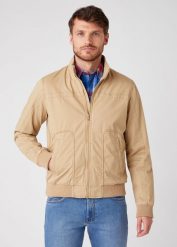 KURTKA PRZEJŚCIOWA WRANGLER THE BOMBER SAND W4E16P58N 112129122. Kurtki męskie Wrangler, m, bez wzorów, bez kaptura. Za 279.99 zł.
