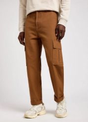 LEE MĘSKIE SPODNIE MATERIAŁOWE CARGO PANT ACORN 112349315 L72K015505. Brązowe jeansy męskie Lee, z jeansu. Za 229.99 zł.