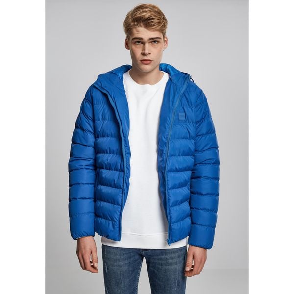 Parka Urban Classic basic bubble. Białe parki męskie Urban Classics, na zimę, m, bez wzorów, z puchu, bez kołnierzyka, bez kaptura. Za 256.00 zł.