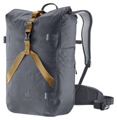 Plecak Deuter Amager 25+5 graphite 30 L wodoodporny Airstripes na laptopa 15". Szare plecaki męskie Deuter, bez wzorów, z materiału. Za 819.99 zł.