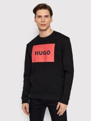 Hugo Bluza Duragol222 50467944 Czarny Regular Fit. Czarne bluzy męskie Hugo, m, bez wzorów, z bawełny, bez ramiączek, bez kaptura. Za 259.99 zł.