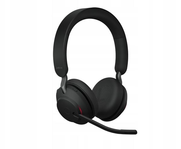 Jabra Evolve2 65, Link380a UC Stereo Black. Czarne słuchawki bezprzewodowe JABRA. Za 701.70 zł.