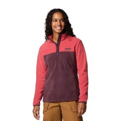 Bluza damska Columbia Benton Springs 1/2 Snap. Szare bluzy damskie Columbia, s, bez wzorów, z polaru, sportowe, bez ramiączek, bez kaptura. Za 152.99 zł.
