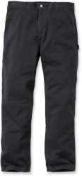 Carhartt Spodnie Carhartt Washed Twill Dungaree Black. Czarne spodnie sportowe męskie Carhartt, m, bez wzorów. Za 259.58 zł.
