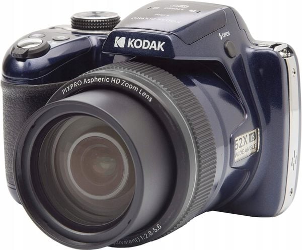 KODAK Pixpro AZ528 cyfrowy aparat hybrydowy 16 Mpx Full HD 1080p niebieski. Lustrzanki cyfrowe Kodak. Za 1,399.00 zł.