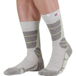 Skarpetki Monnet Lin Haute. Niebieskie skarpetki damskie MONNET, bez wzorów, z bawełny. Za 113.00 zł.
