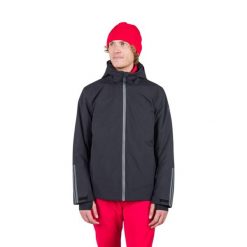 Kurtka narciarska Rossignol męska Strawpile JKT czarna. Czarne kurtki sportowe męskie Rossignol, m, bez wzorów, bez kaptura, narciarskie. Za 949.99 zł.