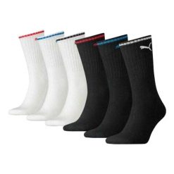 Skarpety Sportowe Unisex Dla Dorosłych (zestaw 4 Sztuk). Białe skarpetki damskie Puma, bez wzorów, z bawełny. Za 49.00 zł.