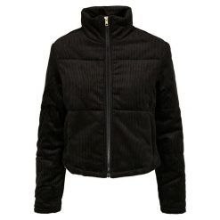 Parka damska Urban Classics corduroy puffer. Czarne parki damskie Urban Classics, bez wzorów, z puchu, bez kaptura. Za 305.50 zł.