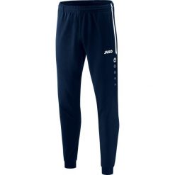 Spodnie dresowe Jako polyester Competition 2.0. Niebieskie spodnie sportowe męskie Jako, bez wzorów, z dresówki, na fitness i siłownię. Za 198.50 zł.