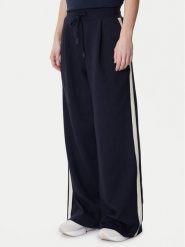 Weekend Max Mara Spodnie dresowe Perdoni 2615781051 Granatowy Wide Leg. Niebieskie spodnie sportowe damskie Weekend Max Mara, bez wzorów, z bawełny. Za 789.99 zł.