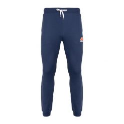 Spodnie męskie Ellesse Ovest Jog. Niebieskie spodnie materiałowe męskie Ellesse, bez wzorów, z dresówki. Za 169.99 zł.
