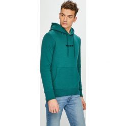Review - Bluza. Szare bluzy męskie Review, l, z aplikacjami, z bawełny, bez ramiączek, z kapturem. W wyprzedaży za 99.90 zł.