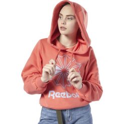 Reebok Bluza Pomarańczowy. Brązowe bluzy damskie Reebok, s, bez wzorów, z bawełny, bez ramiączek, bez kaptura. Za 240.95 zł.