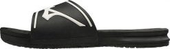 Klapki Mizuno Relax Slide 2. Białe klapki męskie Mizuno, bez wzorów, z gumy, bez zapięcia. Za 79.99 zł.