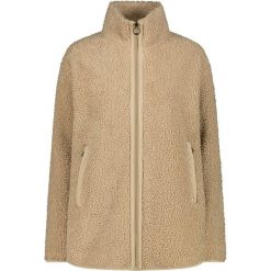 Bluza polarowa damska CMP 35P3846 Long Teddy Highloft. Brązowe bluzy damskie CMP, bez wzorów, z materiału, bez ramiączek, bez kaptura. Za 349.99 zł.