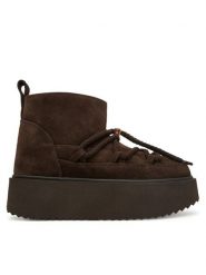Inuikii Śniegowce Classic Low Platform 1001.006.0012 Brązowy ciemny. Brązowe śniegowce damskie Inuikii, ze skóry, bez zapięcia. Za 1,159.00 zł.