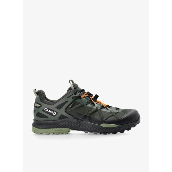 Buty turystyczne męskie AKU Rocket DFS GTX. Zielone buty zimowe męskie Aku, bez wzorów, bez obcasa, bez zapięcia. Za 702.99 zł.