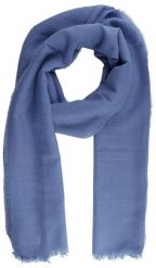 Przejściowy Szalik z Dziewiczą Wełną (Virgin Wool) - Fraas - Niebieski. Niebieskie szaliki męskie V. Fraas, bez wzorów, z materiału. Za 85.00 zł.