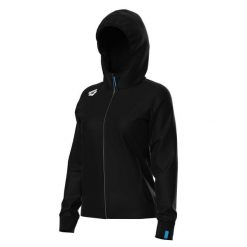 Bluza damska z kapturem Arena Team Panel. Czarne bluzy damskie ARENA, m, bez wzorów, z bawełny, biznesowe, bez ramiączek, z kapturem. Za 381.00 zł.