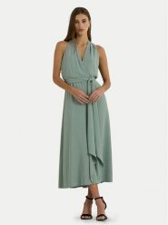 Lauren Ralph Lauren Sukienka koktajlowa 253911848003 Zielony Regular Fit. Zielone sukienki damskie Lauren Ralph Lauren, bez wzorów, z syntetyku, wizytowe, bez kołnierzyka, bez ramiączek. Za 1,039.00 zł.