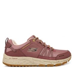 Trekkingi Skechers. Czerwone obuwie trekkingowe damskie Skechers, bez zapięcia. Za 399.99 zł.
