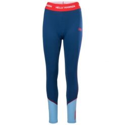Damskie legginsy Helly Hansen Lifa Active. Niebieskie legginsy damskie Helly Hansen, bez wzorów, z poliesteru. Za 269.50 zł.