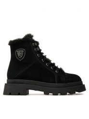 Blauer Trapery F4KIMMEL06 Czarny. Czarne trapery damskie Blauer, ze skóry, bez zapięcia. Za 659.99 zł.