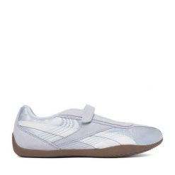 Baleriny Reebok. Niebieskie balerinki damskie Reebok, bez wzorów, bez obcasa, bez zapięcia. Za 299.99 zł.