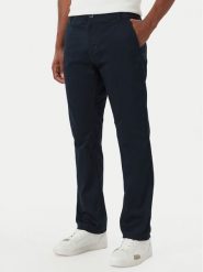 G-Star Raw Chinosy Mosa D25547 5126 Granatowy Straight Fit. Niebieskie eleganckie spodnie męskie G-Star, bez wzorów, z bawełny, retro. Za 369.99 zł.