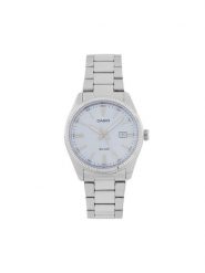 Casio Zegarek MTP-1302PE-2AVEF Niebieski. Niebieskie, analogowe zegarki męskie Casio, bez wzorów. Za 289.99 zł.