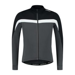 Koszulka rowerowa męska Rogelli COURSE z długim rękawem, ocieplana. Białe bluzy męskie Rogelli, m, bez wzorów, sportowe, bez ramiączek, bez kaptura. W wyprzedaży za 99.00 zł.