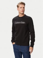 Calvin Klein Bluza LV04RG281G Czarny Classic Fit. Czarne bluzy męskie Calvin Klein, l, bez wzorów, z bawełny, bez ramiączek, bez kaptura. Za 369.99 zł.