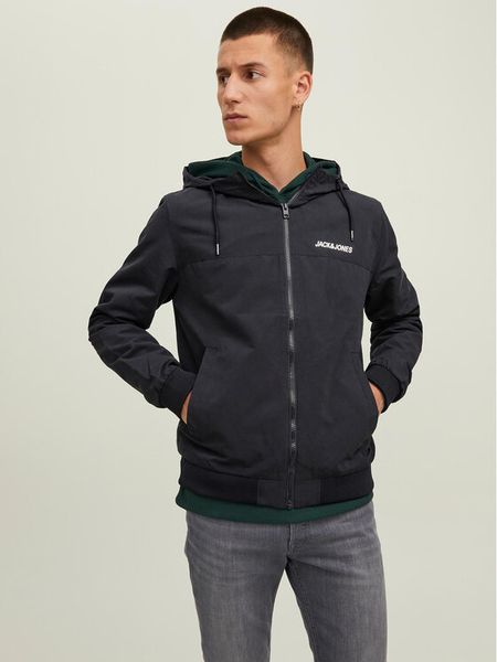 Jack & Jones Kurtka przejściowa 12200208 Czarny Regular Fit. Czarne kurtki męskie Jack & Jones, m, bez wzorów, z syntetyku, bez kaptura. Za 209.99 zł.