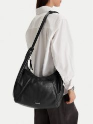 Lasocki Torebka CEO-LSK-X-005-09 Czarny. Czarne listonoszki damskie Lasocki, bez wzorów, z materiału, bez dodatków. Za 199.99 zł.