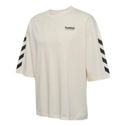 Oversized T-shirt Hummel Willy SW. Białe t-shirty damskie Hummel, bez wzorów, sportowe, bez kołnierzyka, bez ramiączek. Za 188.00 zł.