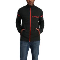 Bluza polarowa męska Spyder Speed Fleece. Czarne bluzy sportowe męskie Spyder, na zimę, m, bez wzorów, z polaru, bez kaptura, narciarskie. Za 732.00 zł.