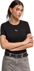 Puma Koszulka damska Puma Ess Centered Cat Logo Tee czarna 692916 01 XL. Czarne bluzki damskie Puma, xl, bez wzorów, bez kołnierzyka, bez ramiączek. Za 106.91 zł.
