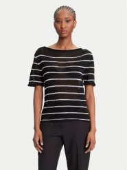 Tommy Hilfiger Sweter WW0WW46522 Czarny Regular Fit. Czarne swetry nierozpinane damskie Tommy Hilfiger, xs, bez wzorów, z syntetyku, bez kołnierzyka, bez ramiączek. Za 629.99 zł.